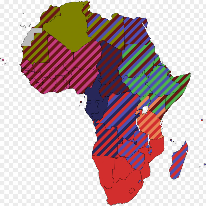 1000 Africa Blank Map Globe PNG