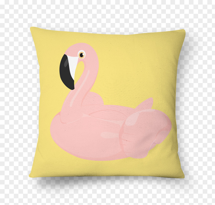 Flamingo Pool Throw Pillows Cushion Bird Pink M PNG