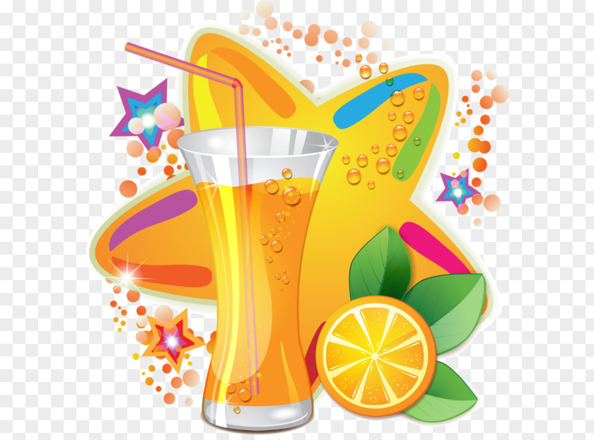 Great Icy Water Glass Beverage Orange Juice Euclidean Vector Fruchtsaft PNG