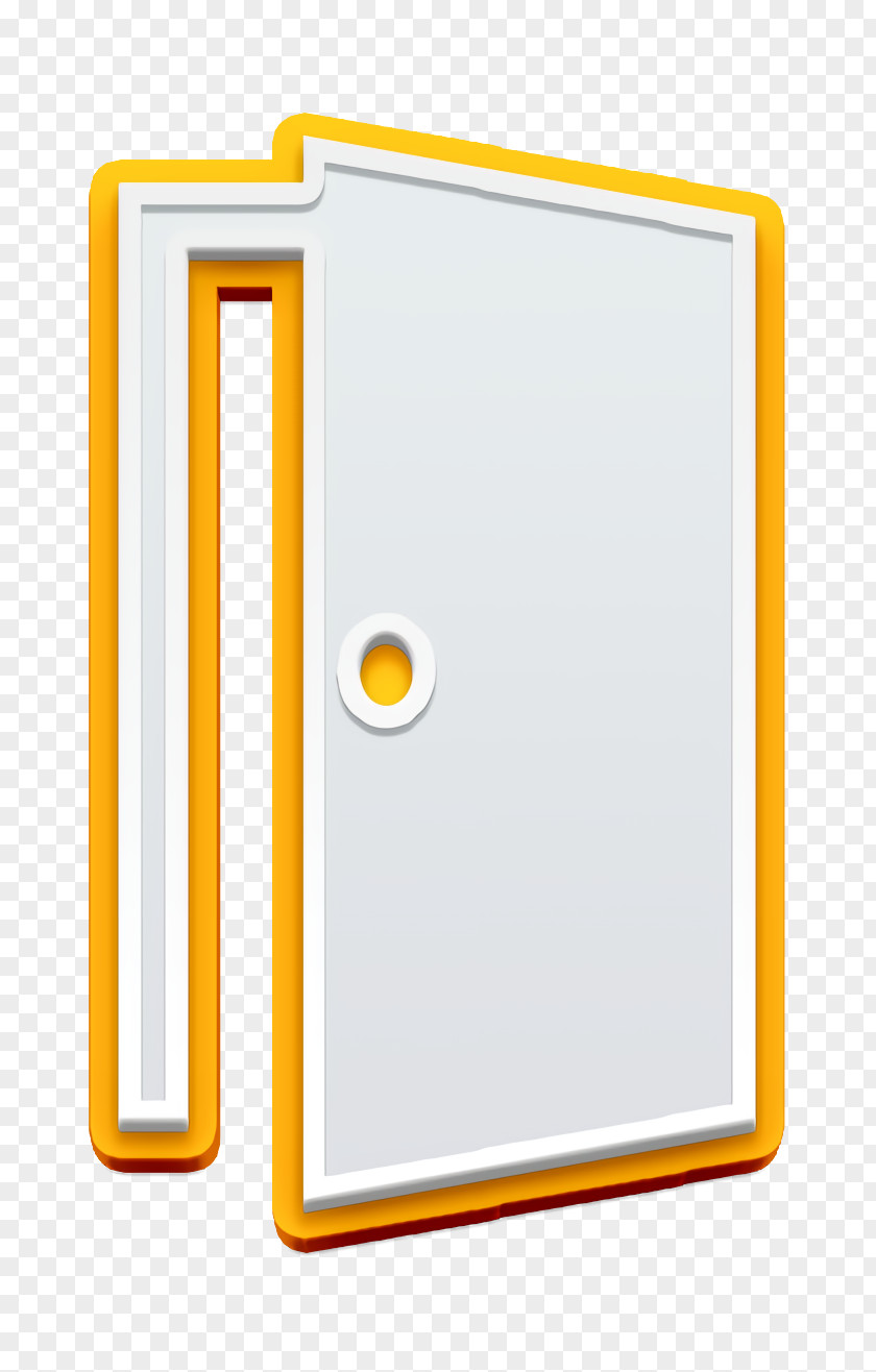 Material Property Rectangle Opened Door Aperture Icon Buildings PNG