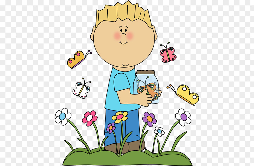 Springtime Boy Cliparts Spring Child Clip Art PNG