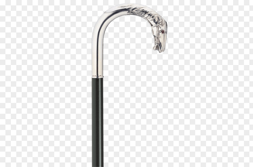 Horse Head Mask Mule Assistive Cane Nickel Silver PNG