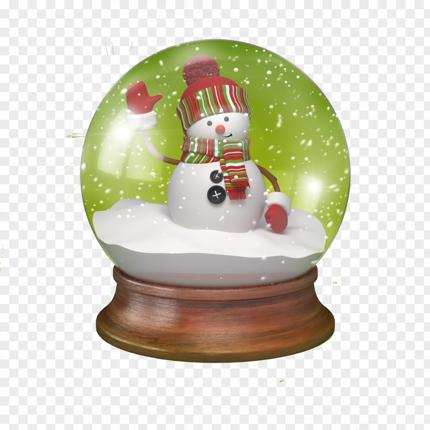 Snowman Photography Crystal Ball Wallpaper PNG