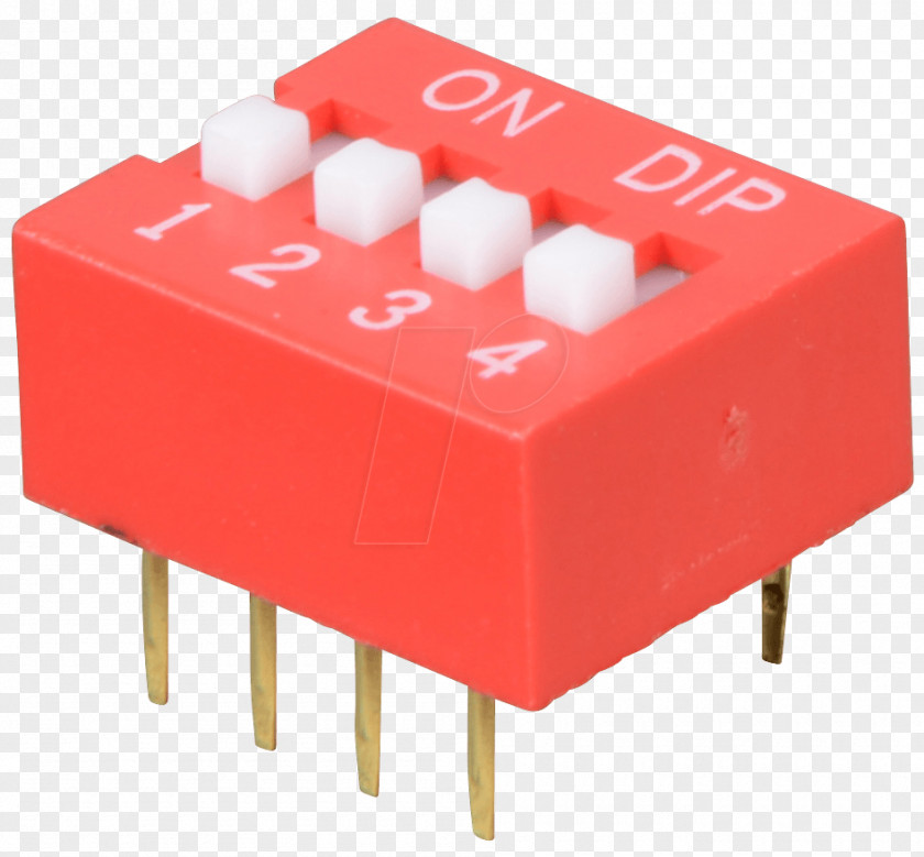 DIP Switch Electrical Switches Electronics Dual In-line Package Printed Circuit Board PNG