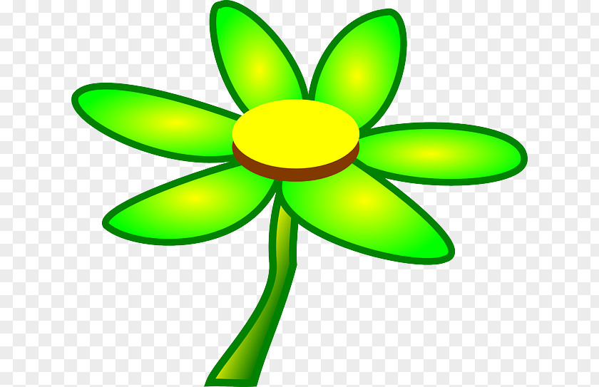 Green Flower Clip Art PNG