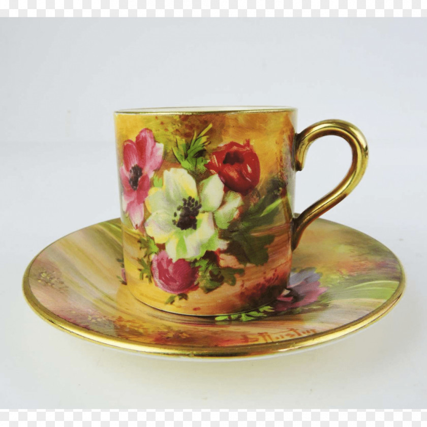 Hand Painted Saucer Plate Tea Set Tableware Porcelain PNG