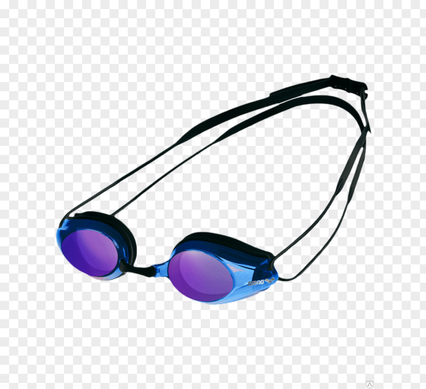 Swimming Goggles Arena Blue Mirror PNG