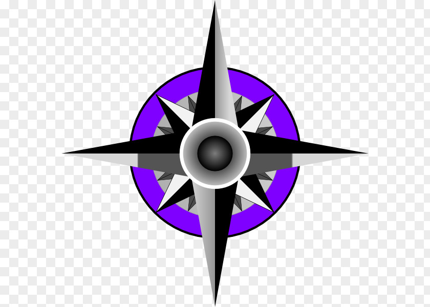Symbol Shuriken Compass Rose Drawing PNG