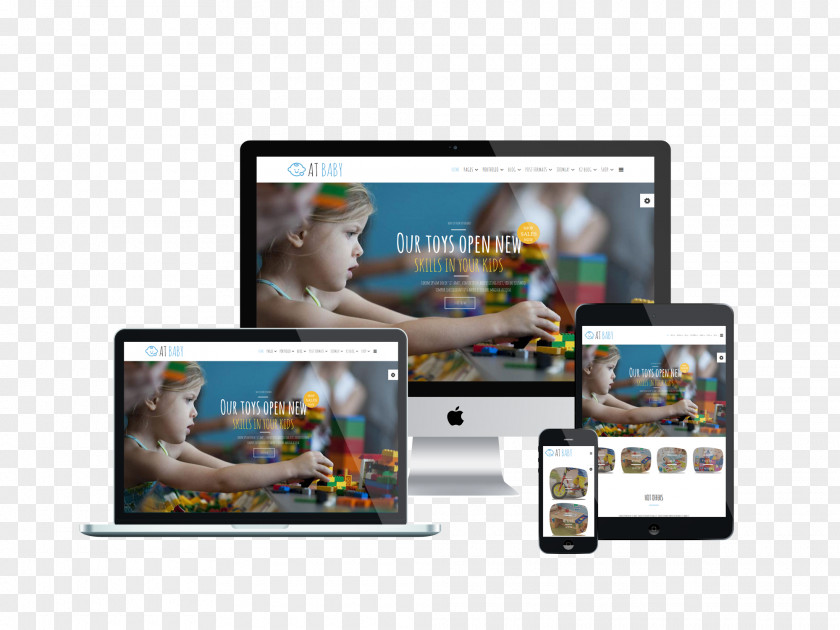 Smartphone Responsive Web Design Development Template PNG