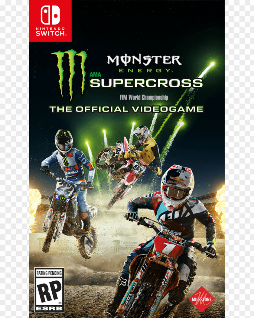 The Official Videogame Monster Energy NASCAR Cup SeriesMotocross Nintendo Switch AMA Supercross An FIM World Championship PNG