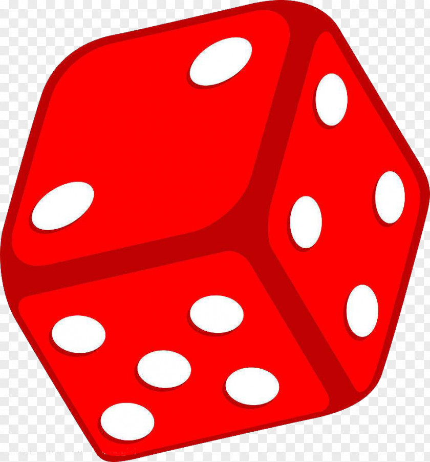 Cute Red Dice Shake Game PNG
