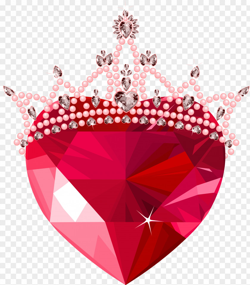 Diamond Heart Desktop Wallpaper Brilliant PNG