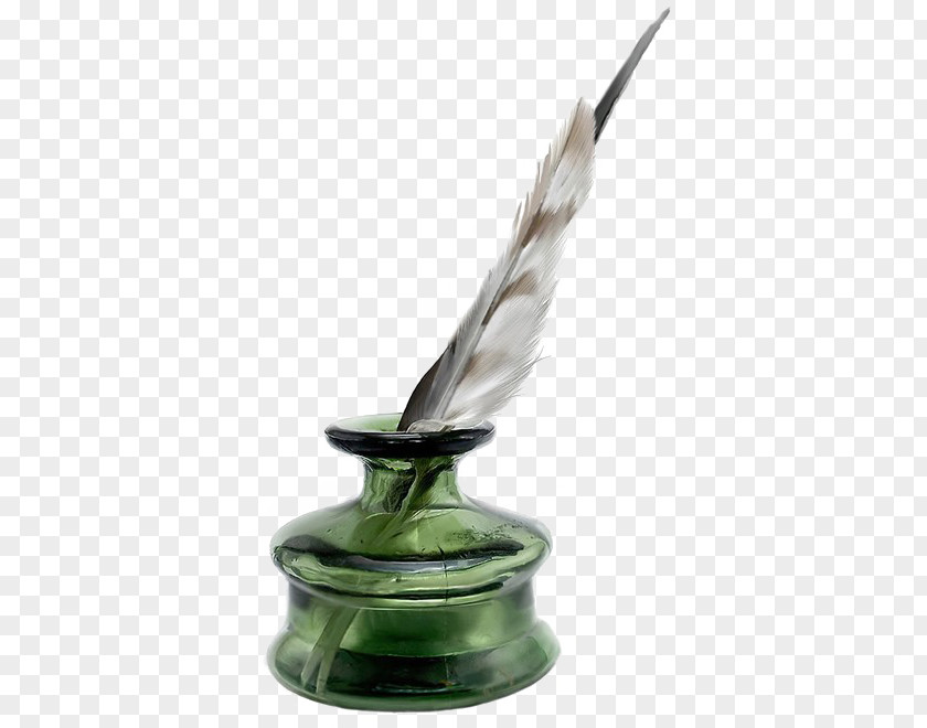 Empty Pot Inkwell Quill PNG