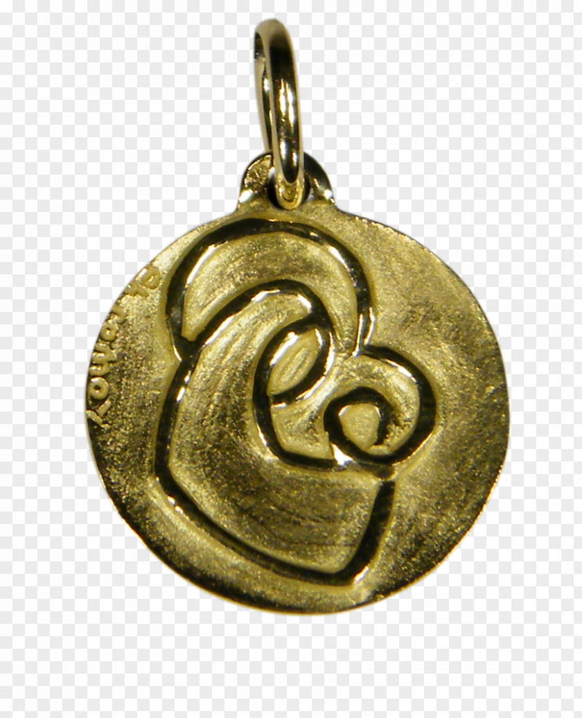 Medal Locket 01504 Bronze Silver PNG