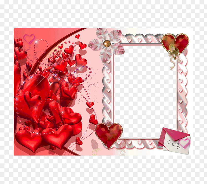 Rose Frame Love Photo Frames Picture Film Valentines Day PNG