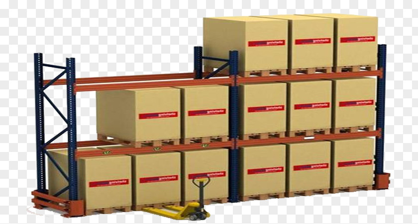 Warehouse Pallet Racking Shelf Mobile Shelving PNG