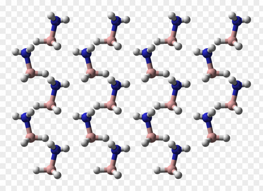 Ammonia Fuming Borane Crystal Structure PNG