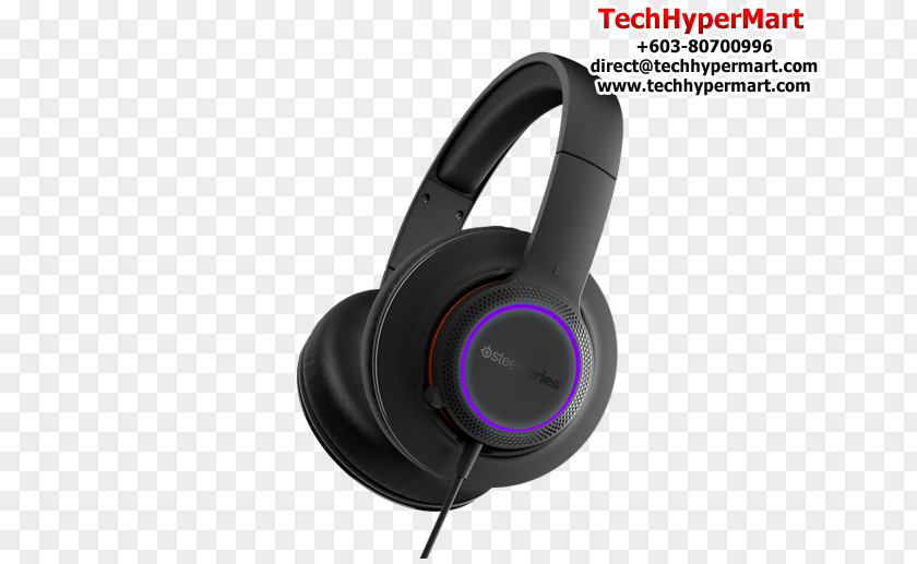 Orange Gaming Headset With Mic Headphones SteelSeries Siberia 150 Product Design Audio PNG
