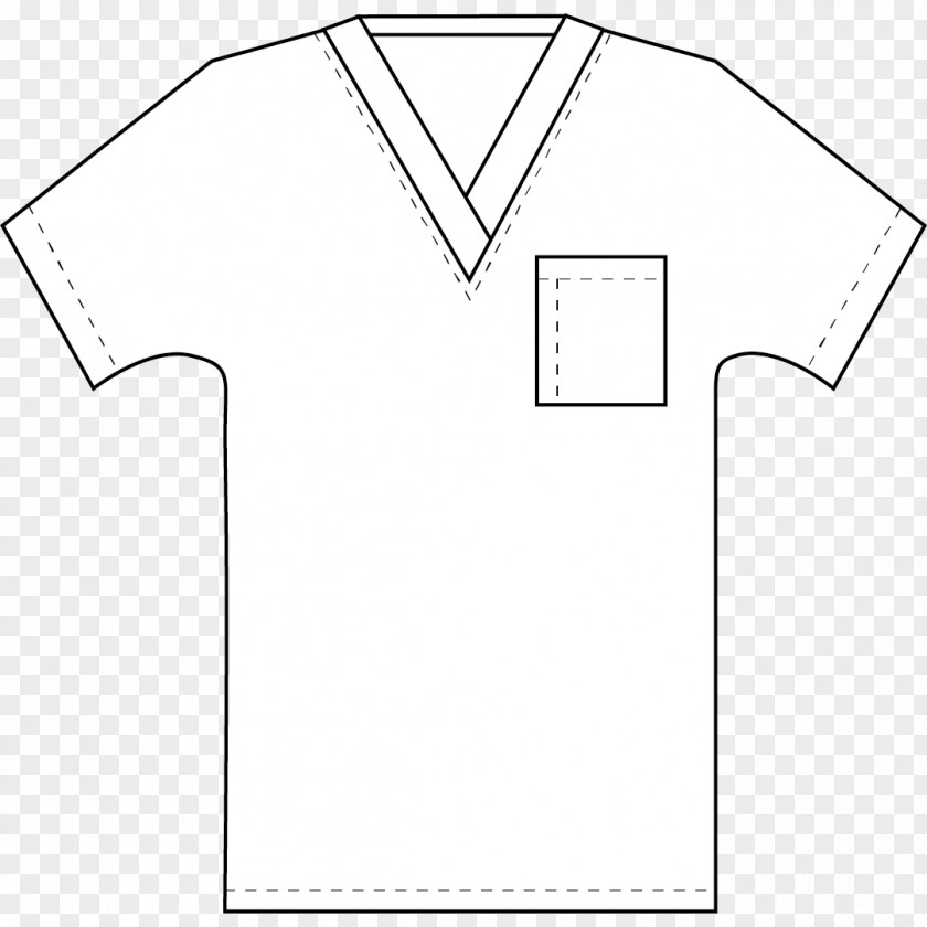 T-shirt Collar Dress Paper Sleeve PNG