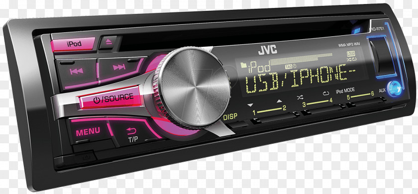 USB Vehicle Audio ISO 7736 Radio Receiver Compact Disc Tuner PNG