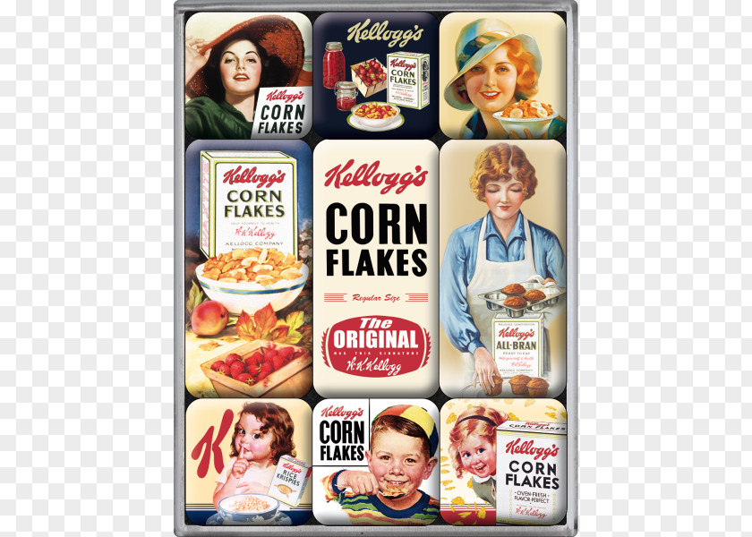 Breakfast Corn Flakes Cereal Kellogg's Craft Magnets PNG