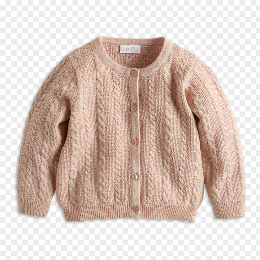 Cable Knit Cardigan Beige Sleeve Wool PNG