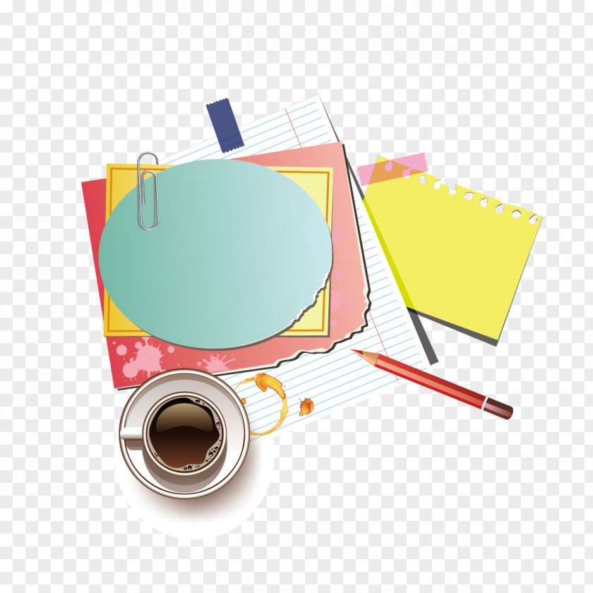 Pen And Paper Tea Desk PNG