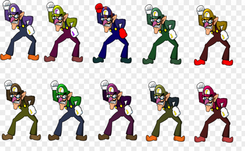 Mario Super Smash Bros. Brawl Melee Palette Swap Waluigi PNG