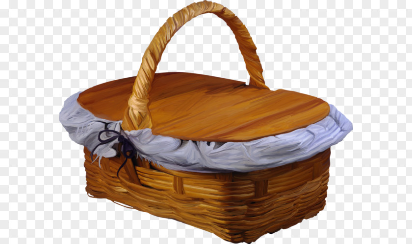 A Hand-made Bamboo Basket Table Picnic PNG