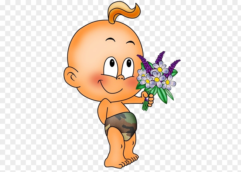 Baby Playing Flower Infant Clip Art PNG