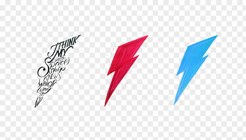 Lightning Bolt Aladdin Sane Album Thunder Logo Ziggy Stardust PNG