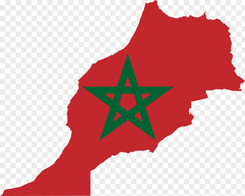 China Flag Of Morocco Map PNG