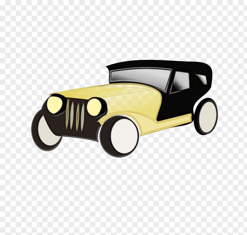 Classic Car Vintage Vehicle Antique Yellow PNG