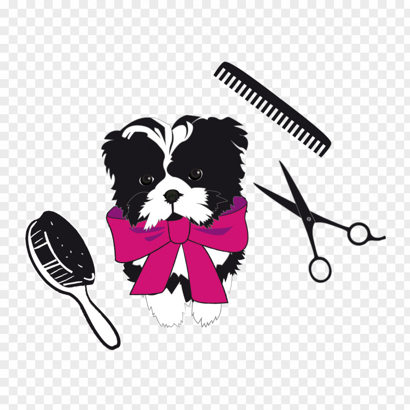 Shearing Dog Puppy Comb Beauty Parlour PNG
