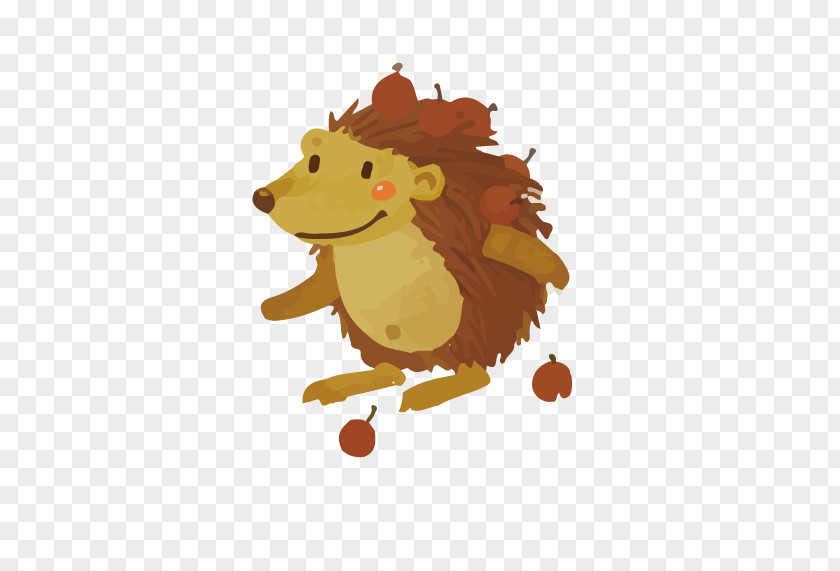 Cartoon Hedgehog Lion Clip Art PNG
