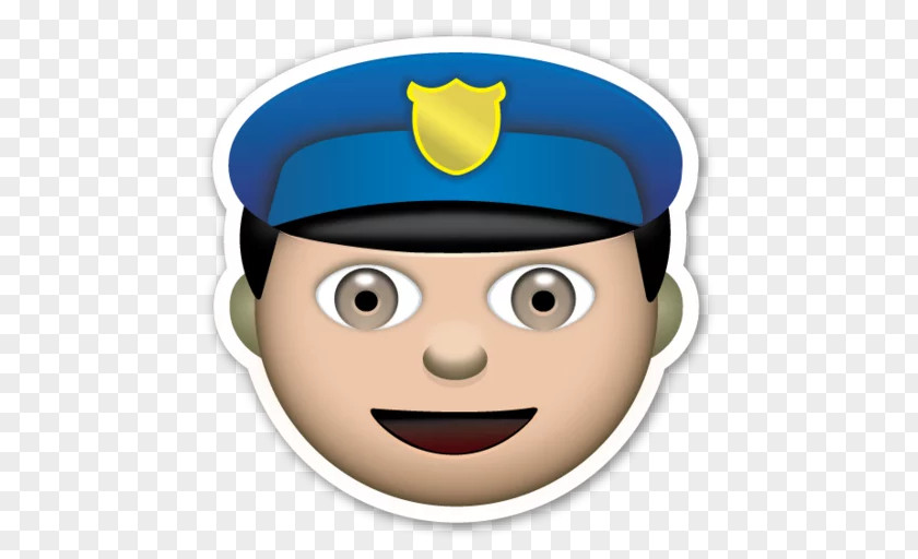 Emoji The Movie Sticker Police Officer PNG