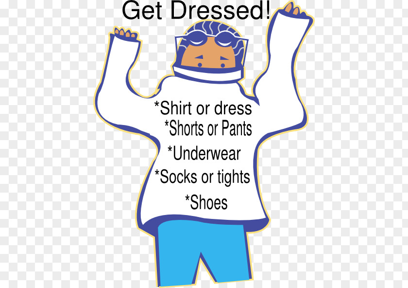 Getting Dressed Clothing T-shirt Pajamas Clip Art PNG