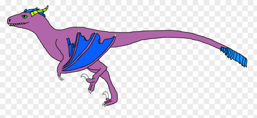 J Velociraptor Cartoon Purple PNG