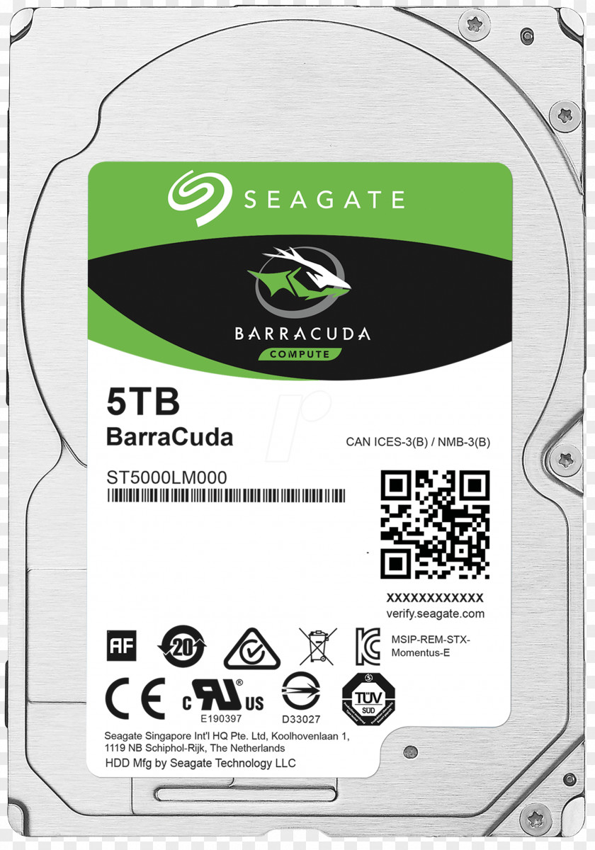 Laptop Serial ATA Hard Drives Seagate Barracuda Guardian Series BarraCuda SATA HDD PNG
