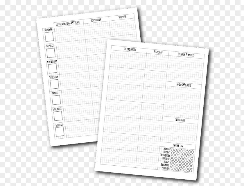 Bullet Journal Planning Goal Month PNG