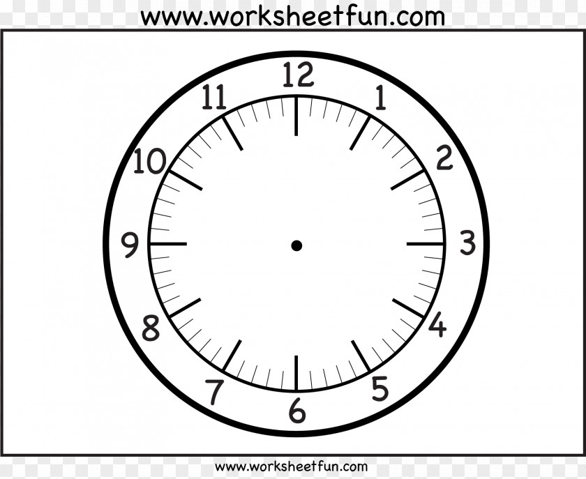 Clock Faces Face Minute Worksheet Clip Art PNG
