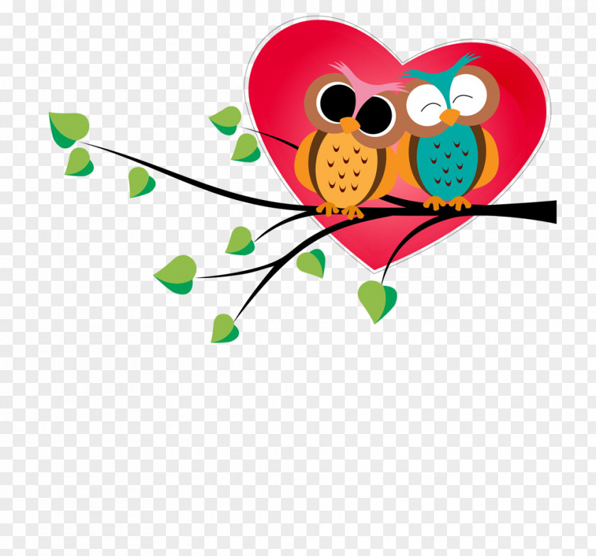 Heart Love Branch PNG