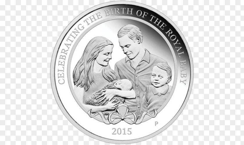 Royal Baby Silver Coin Perth Mint Bullion PNG