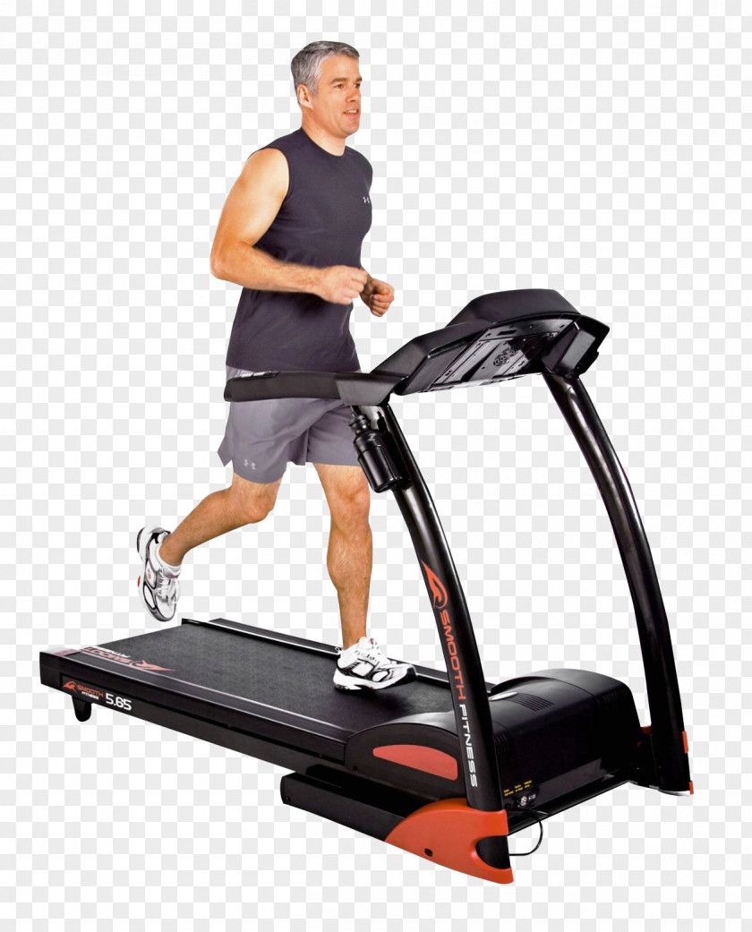 Man Running In Treadmill Physical Exercise Equipment Fitness Weight Loss PNG
