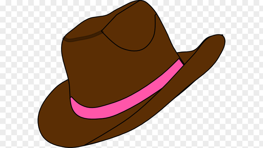 Cowgirl Hat Clip Art Cowboy Openclipart Boot PNG