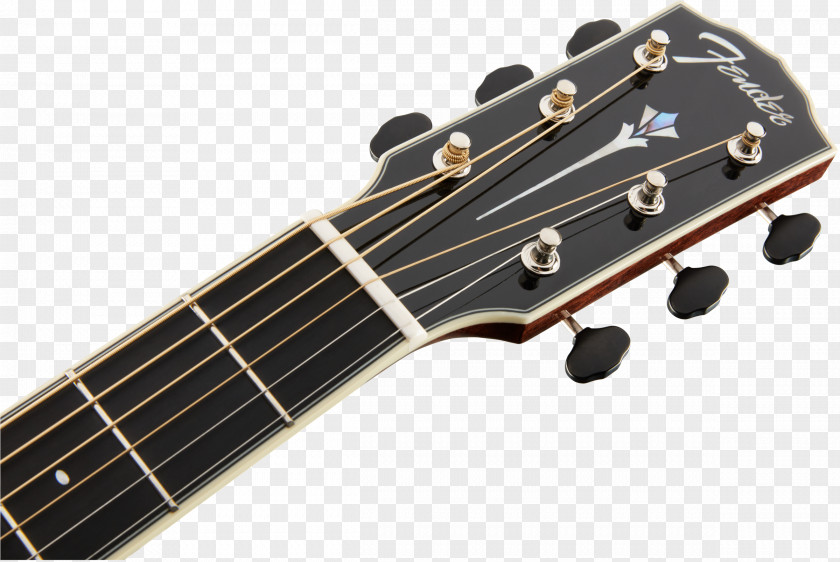Headstock Fender Musical Instruments Corporation Steel-string Acoustic Guitar Dreadnought PNG
