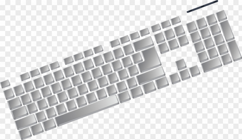 Apple Keyboard Decoration Design Vector Computer Boox PNG