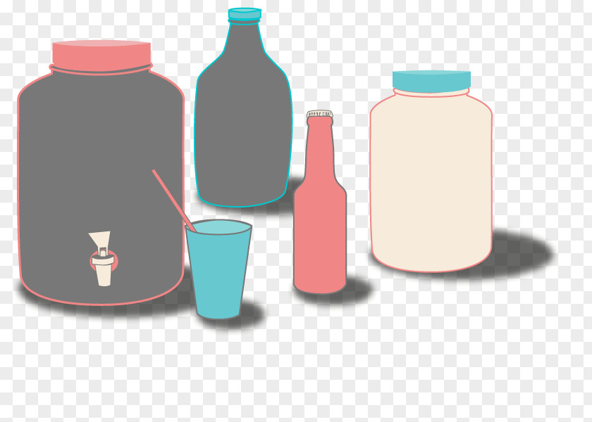 Drink Kombucha Plastic Bottle Marketing PNG