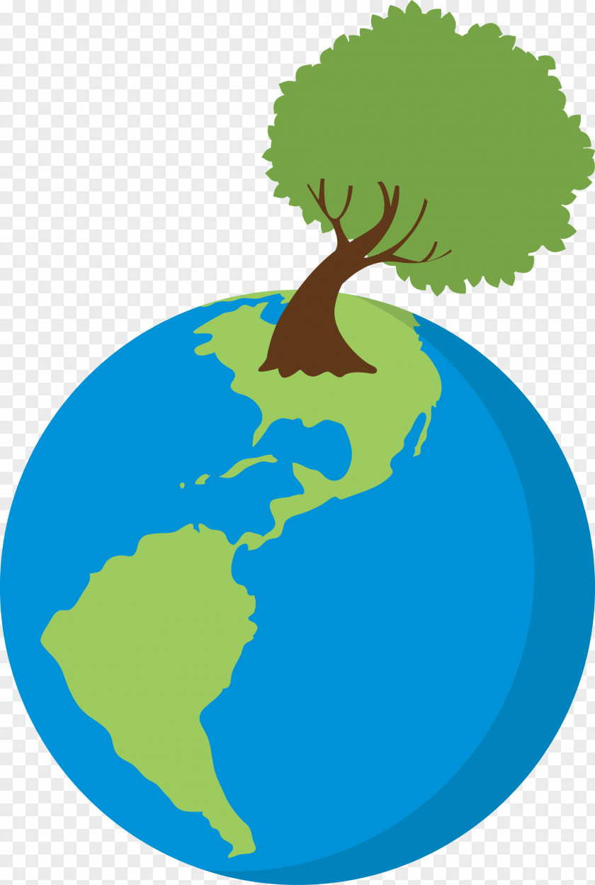 Earth Tree Go Green PNG