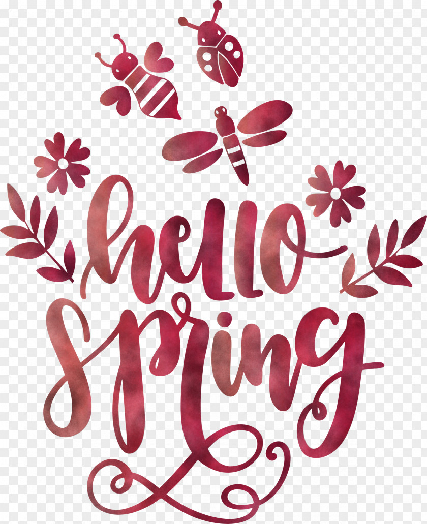 Hello Spring PNG